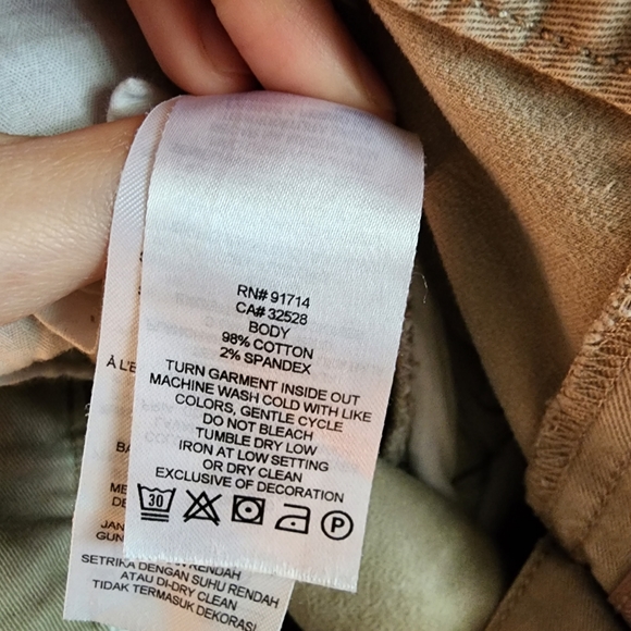 Armani Exchange Slim Cargo Pants in tan - Picture 8 of 9